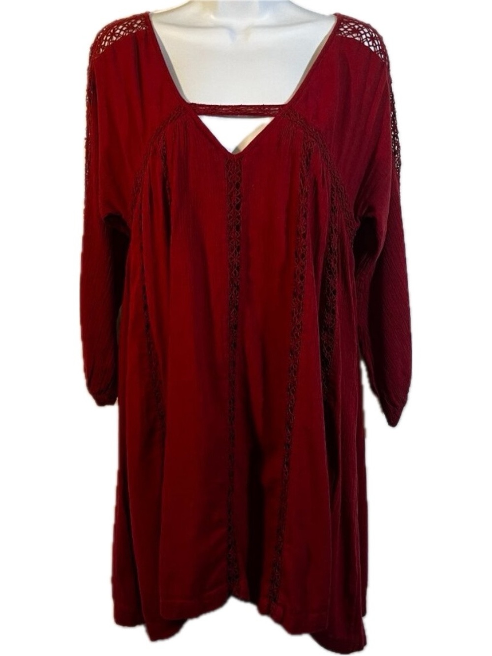 American Eagle Peasant Bohemian Dress. Size Medium